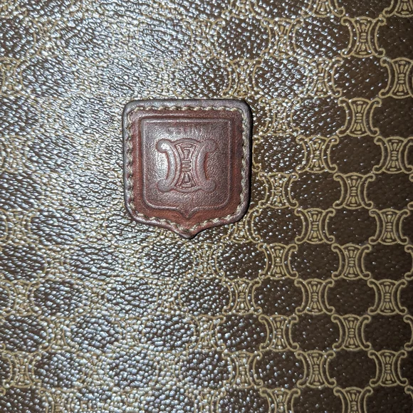 VINTAGE CELINE MACADAM CLUTCH EUC - Picture 2 of 11